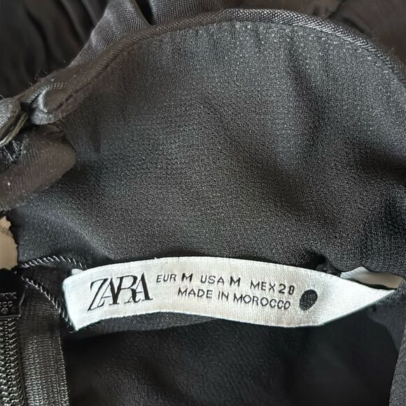 Zara ruched mini dress Women’s Size Medium new with tags - Picture 6 of 12